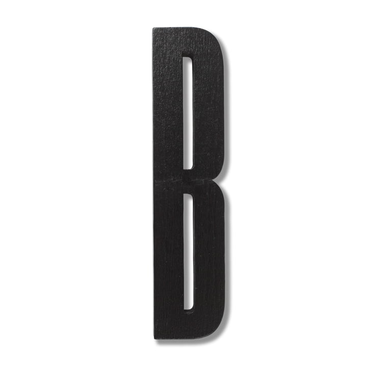 Houten Letters Indoor B van Design Letters in Zwart