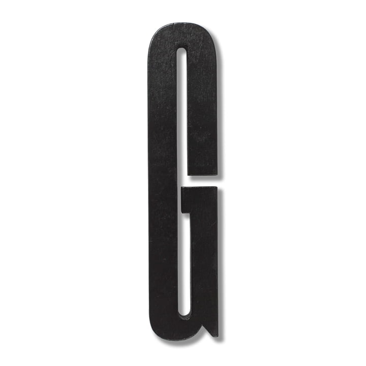 Houten Letters Indoor G van Design Letters in zwart