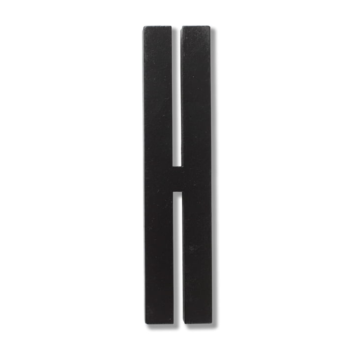 Houten Letters Indoor H van Design Letters in Zwart