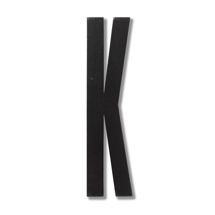 Houten Letters Indoor K van Design Letters in zwart