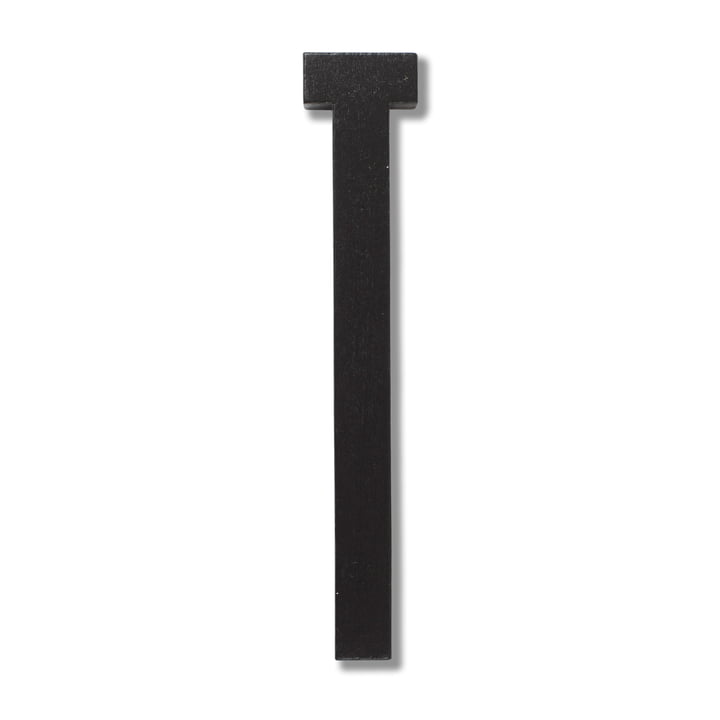 Houten Letters Indoor T van Design Letters in zwart