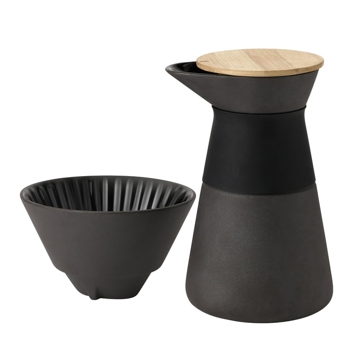 Stelton - Theo koffiefilterpot van Theo, matzwart