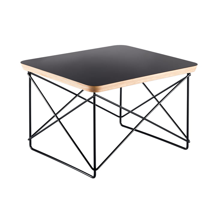 Eames Occasional Table LTR van Vitra in HPL zwart / basic dark