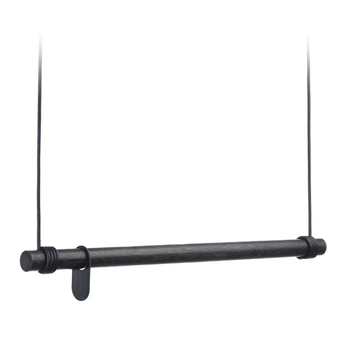 Swing Hangkast van Lind DNA in zwart eiken / zwart leder