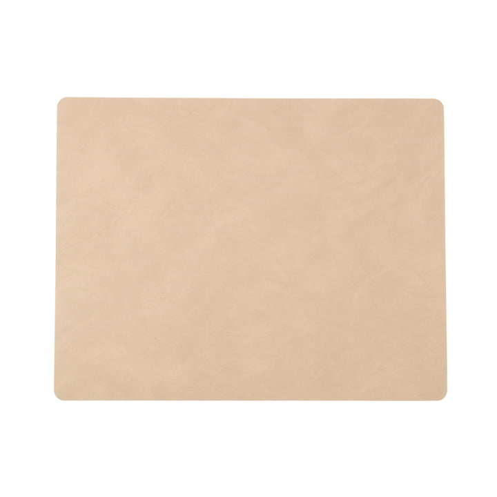 Placemat Square L 35 x 45 cm van LindDNA in Nupo Sand