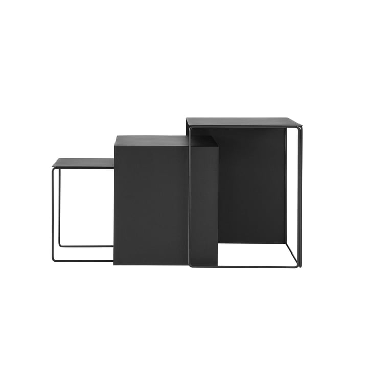 Cluster Tables (set van 3) van ferm Living in zwart