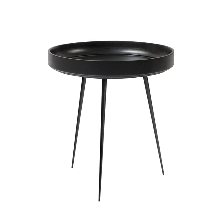 Bowl Table in medium van Mater gemaakt van mangohout in zwart