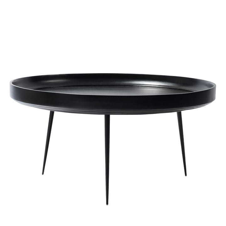 Bowl Table in XL van Mater gemaakt van mangohout in zwart