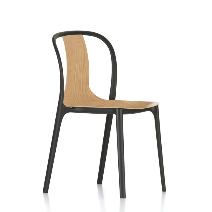 Belleville Chair Wood by Vitra in natuurlijk eikenhout 