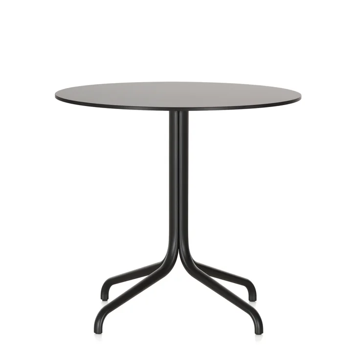 Belleville Bistrotafel, rond, Ø 79.6 cm bij Vitra in zwart