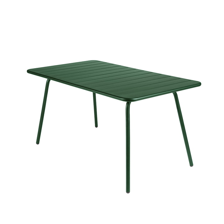 Fermob - Luxemburgse tafel, rechthoekig, 80 x 143 cm, cedergroen