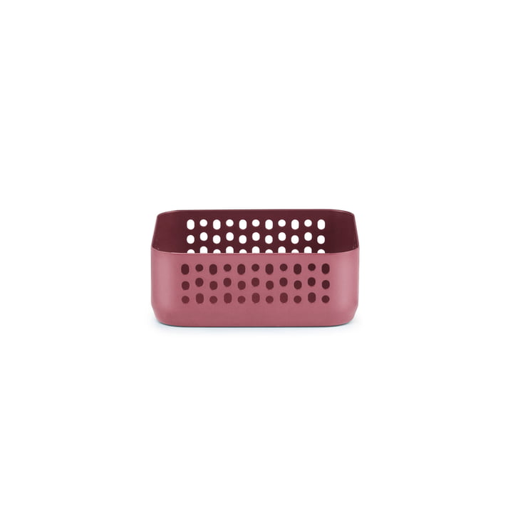 Nic Nac Organizer 10.5 x 10.5 x 5 x h4 van Normann Copenhagen in donkerrood