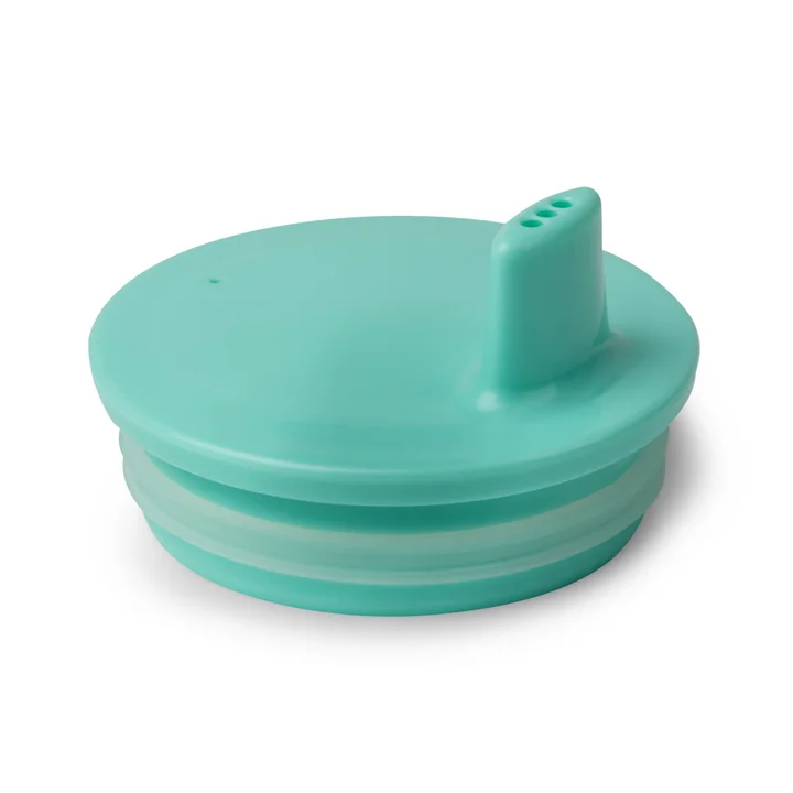 AJ mok deksel van Design Letters in turkoois