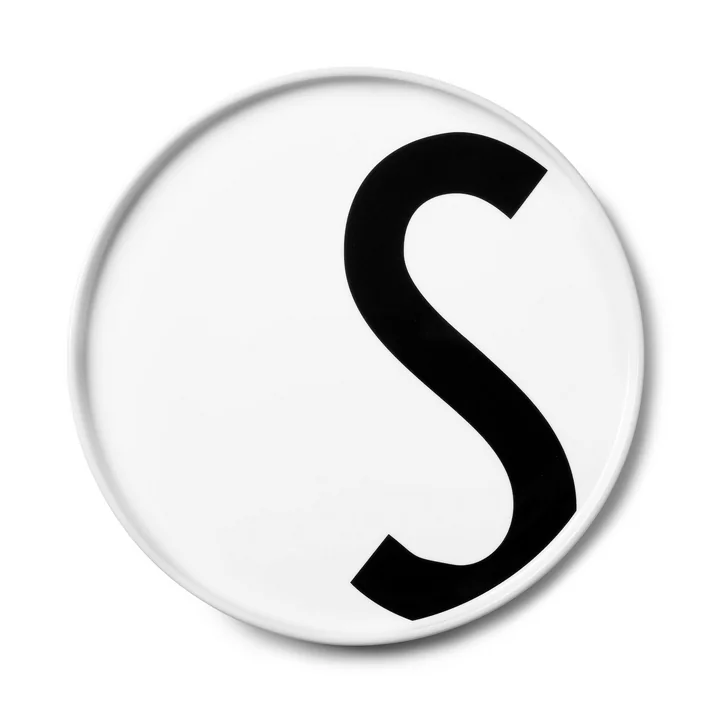 De AJ porseleinen plaat S van Design Letters