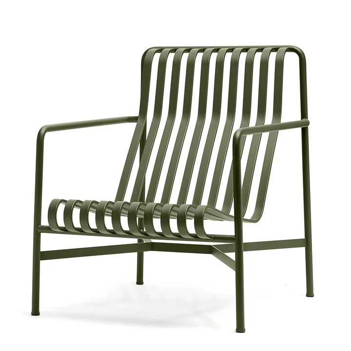 De Palissade Lounge Chair High HAY van in olijf