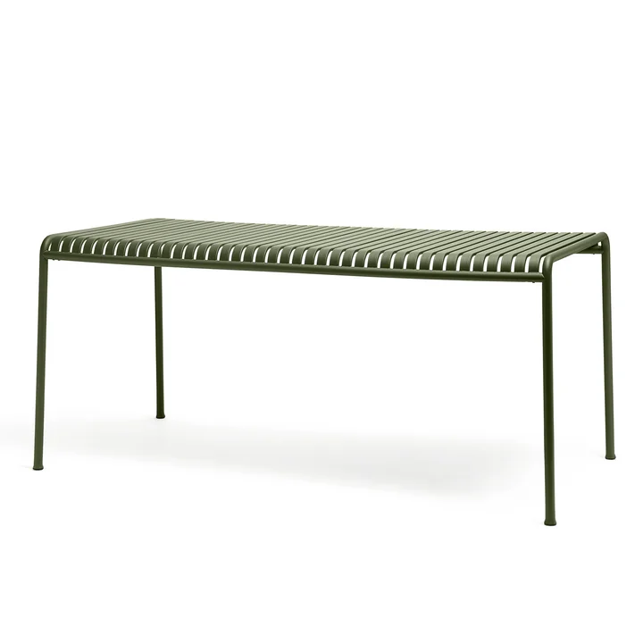 De Palissade tafel van HAY in olijfkleur met een afmeting van 160 x 80 cm