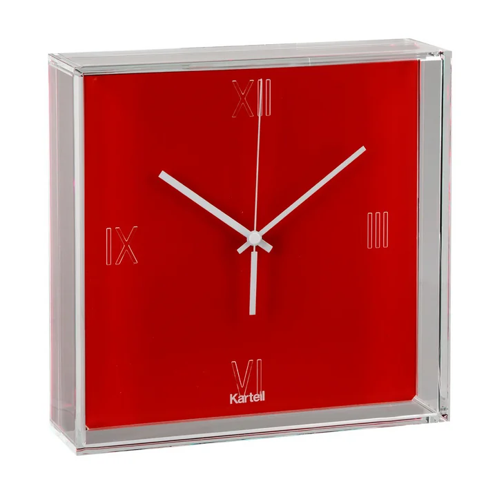 Kartell - Tic & Tac Wandklok, oranje rood