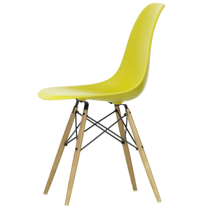 Vitra - Eames Plastic Side Chair DSW, honingas / mosterd