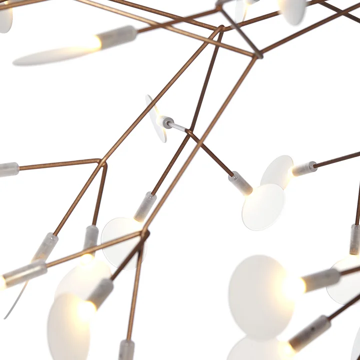 Technische en organische koperen lamp