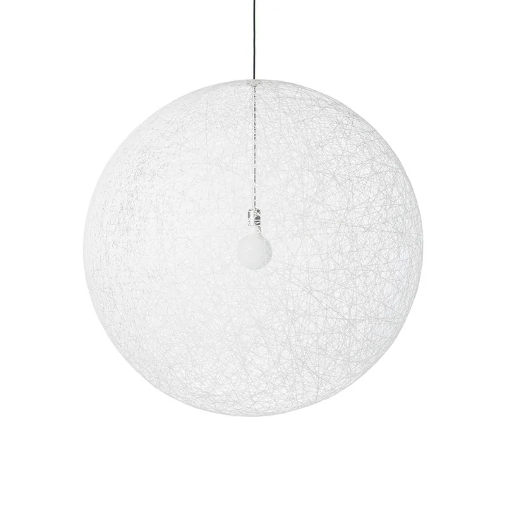 Willekeurige LED ophanglamp in M van Moooi in wit