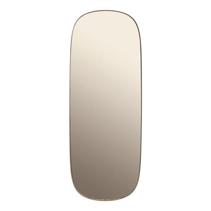 Framed Mirror groot van Muuto in taupe / taupe glas
