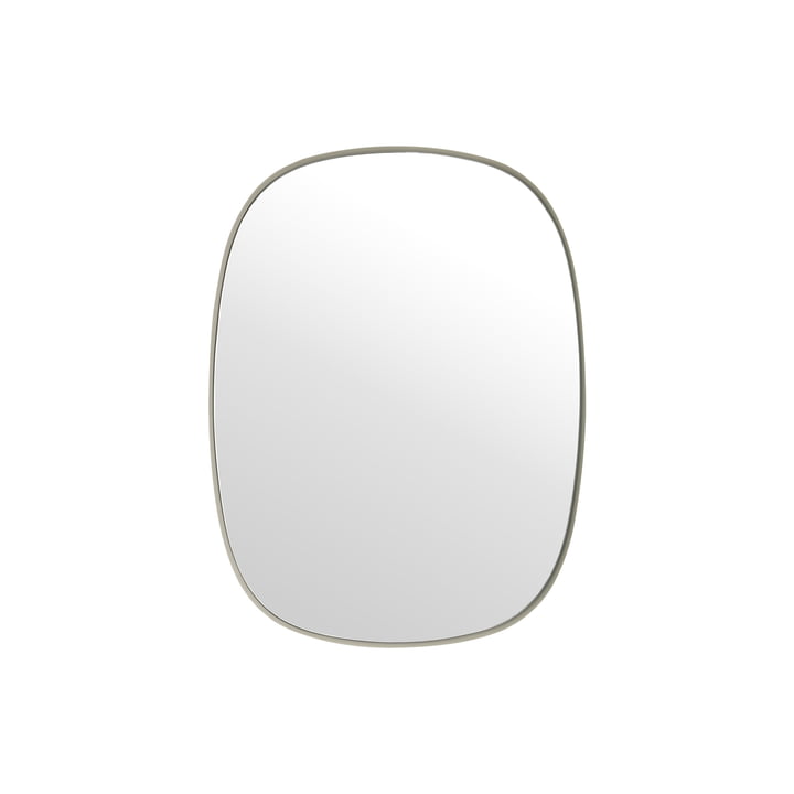 De Framed Mirror , klein in grijs/helder glas van Muuto