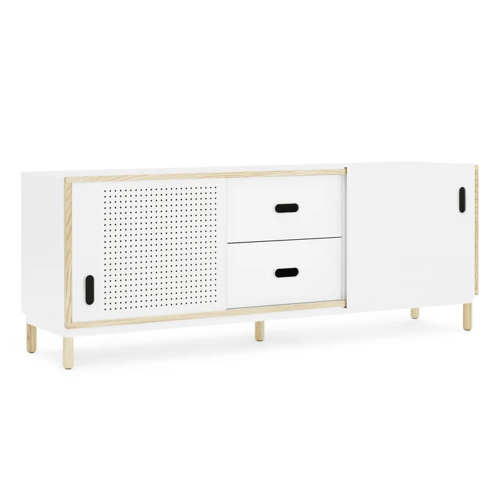 Kabino Dressoir met laden van Normann Copenhagen in wit