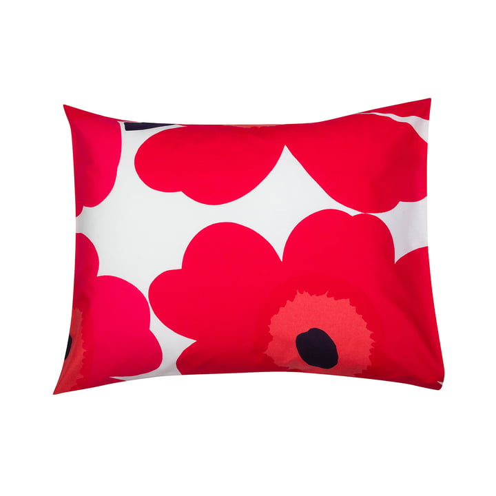 Unikko Marimekko Kussensloop 65 x 65 cm uit in rood/wit