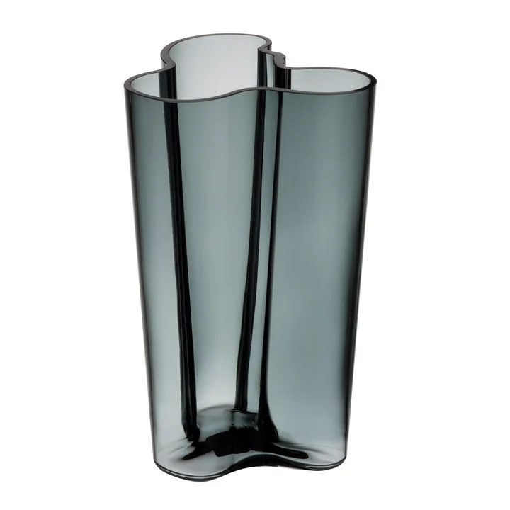 Aalto Vaas Finlandia 251 mm van Iittala in donkergrijs