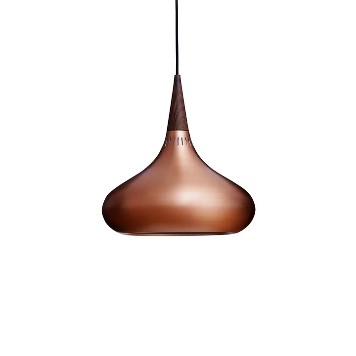 Oosterse hanglamp P2 in gepolijst koper van Fritz Hansen
