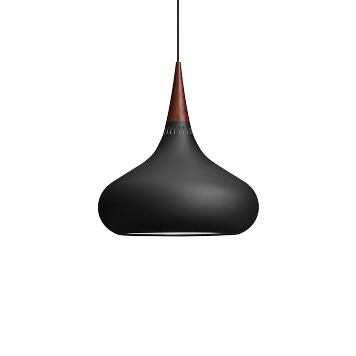 Oriënterende zwarte hanglamp P2 van Fritz Hansen in zwart mat