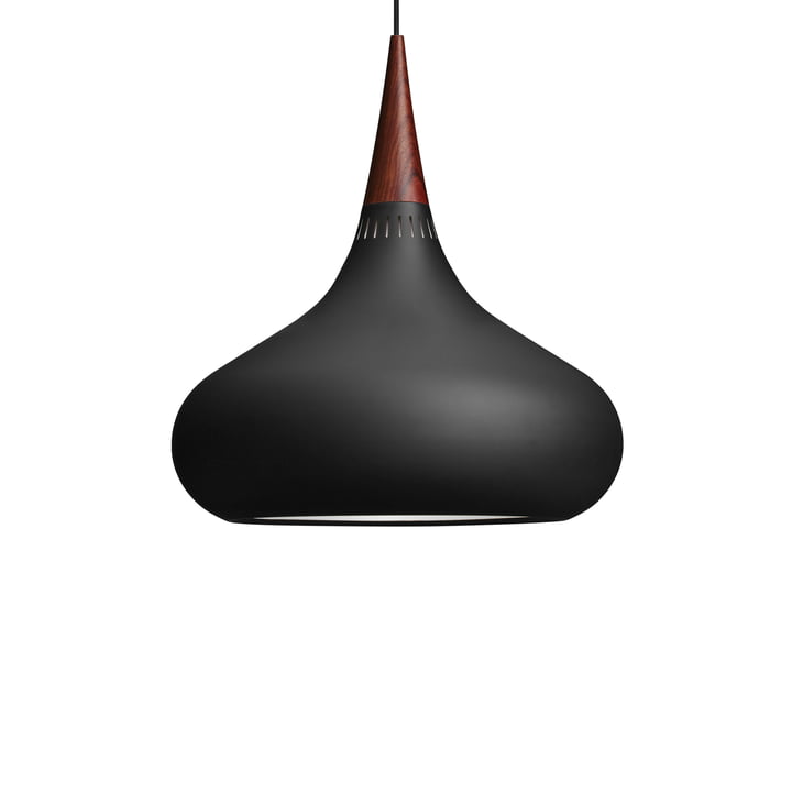 Oriënterende zwarte hanglamp P3 van Fritz Hansen in zwart mat