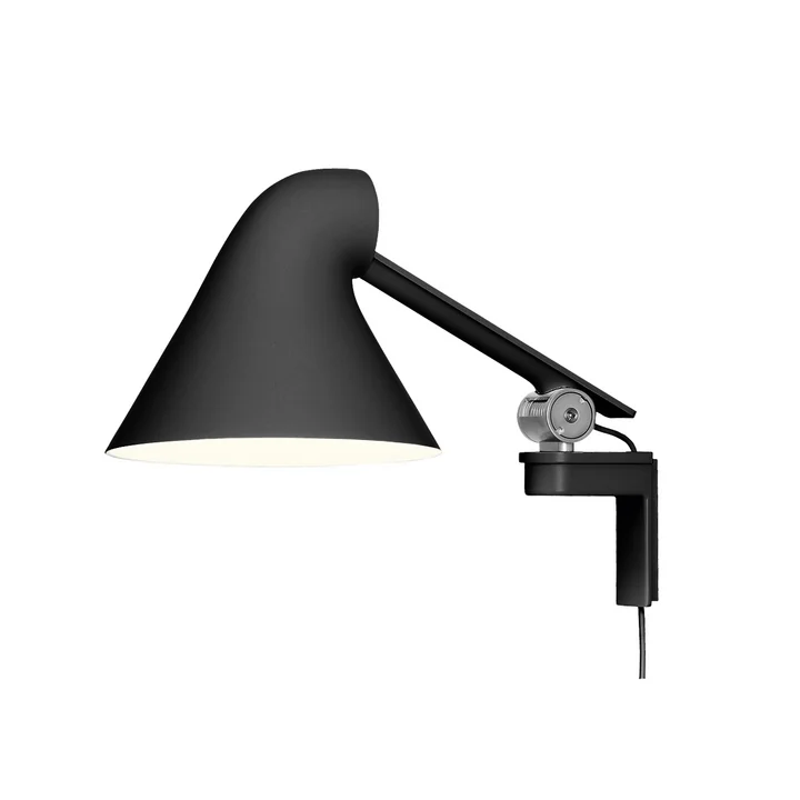 NJP wandlamp met korte arm van Louis Poulsen in het zwart