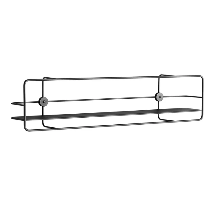 Coupé horizontale plank van Woud in zwart