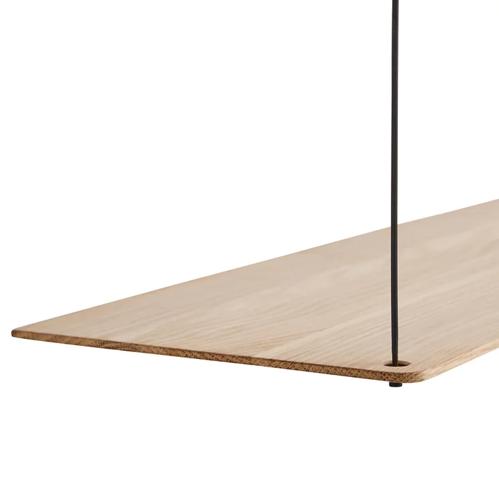 Stedge Wandplank in gezeept eiken