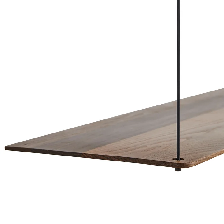 Stedge Wandplank in gerookt eiken