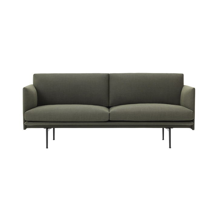 Outline Muuto Sofa 2-zits uit in groen