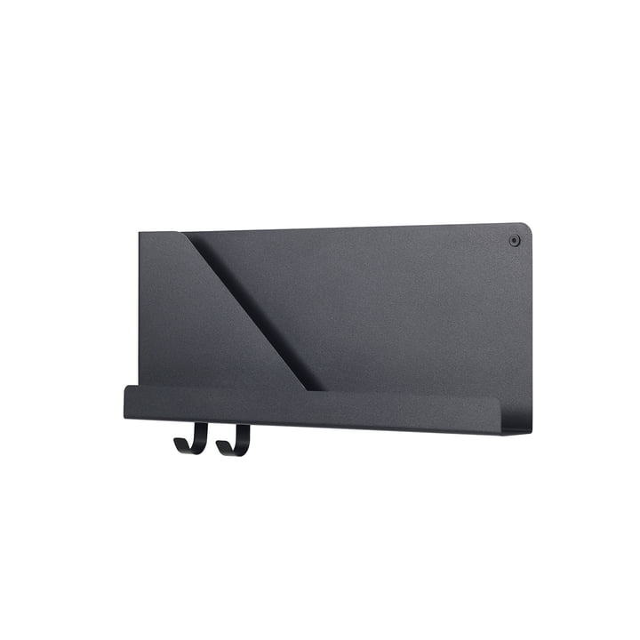 Muuto Kleine opvouwbare plank 51 x 22 cm uit in zwart