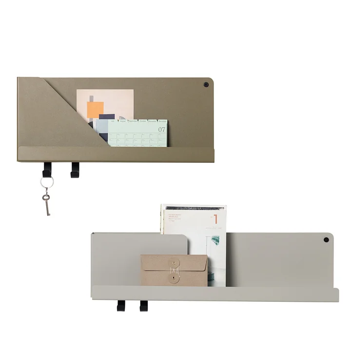 Opgevouwen plank in klein en medium
