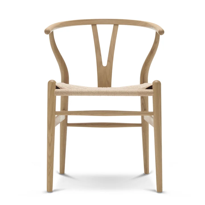 CH24 Wishbone Chair van Carl Hansen in gezeept eikenhout / vlechtwerk naturel