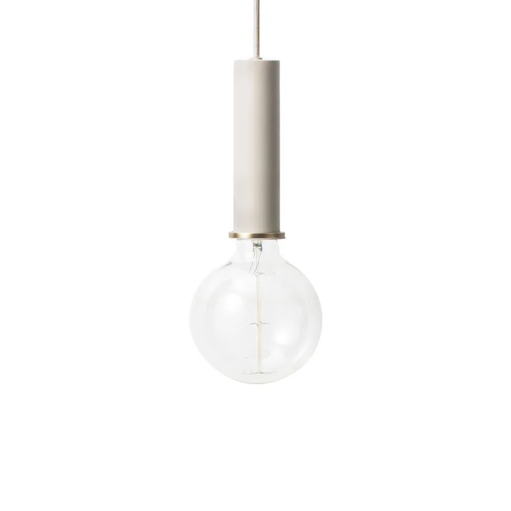 De Ferm Living - Socket pendelarmatuur Hoog in lichtgrijs