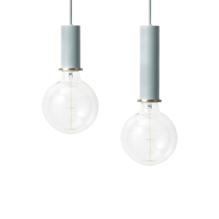 De ferm Living - Socket hanger hoog en laag in lichtblauw