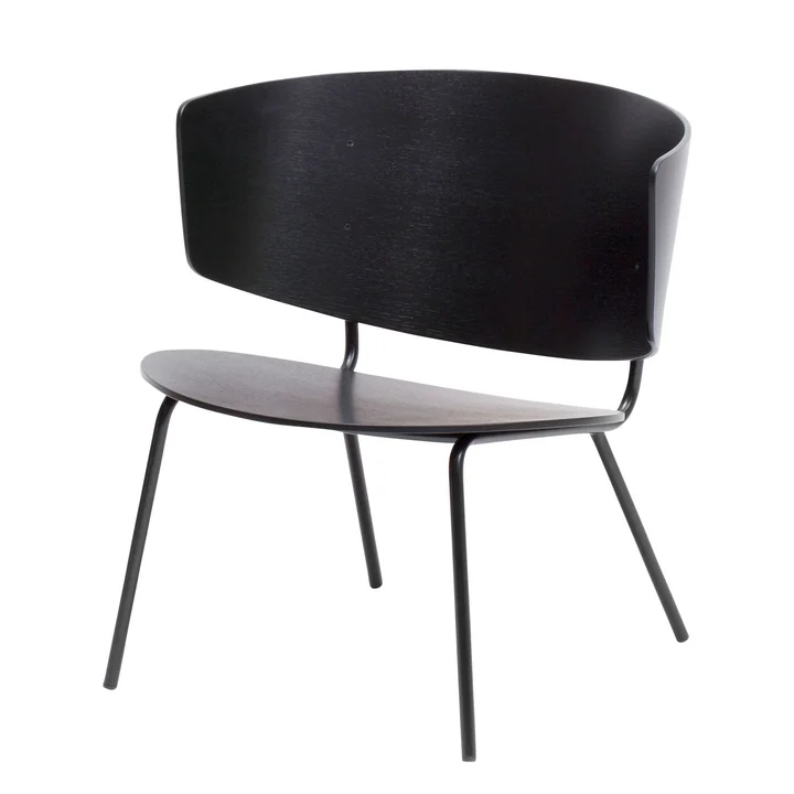 Herman Lounge Chair van ferm Leven in zwart