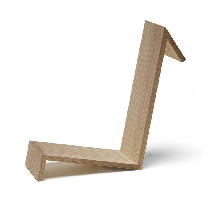 De zij aan zij - Boekenlade / Boekenlegger in eikenhout