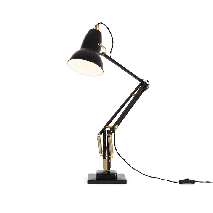 Original 1227 Messing tafellamp van Anglepoise in Deep Slate
