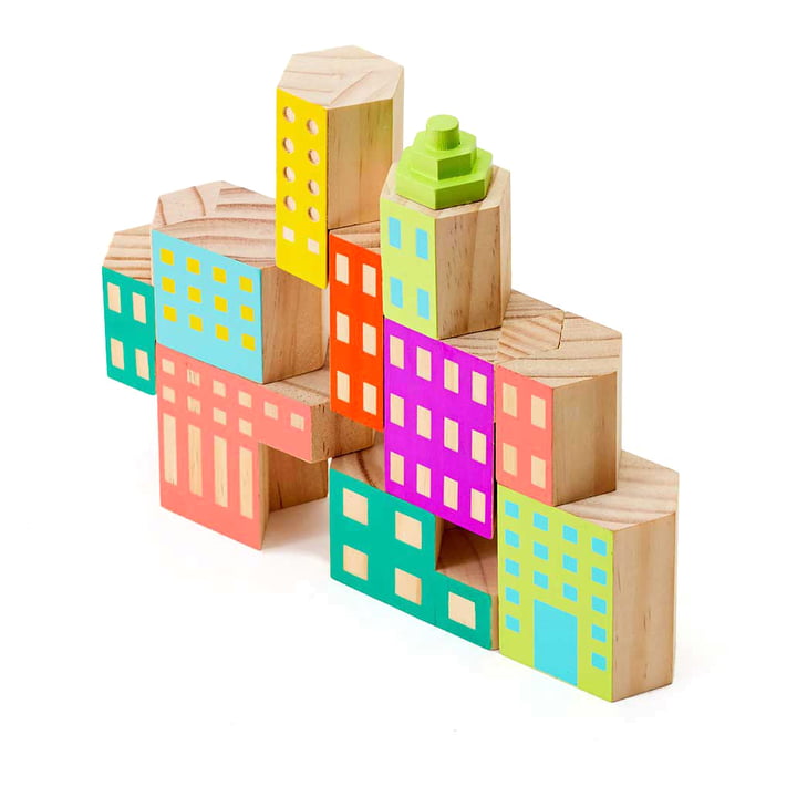 Areaware - Blokarchitectuur, houten architectuur speelgoed, Deco