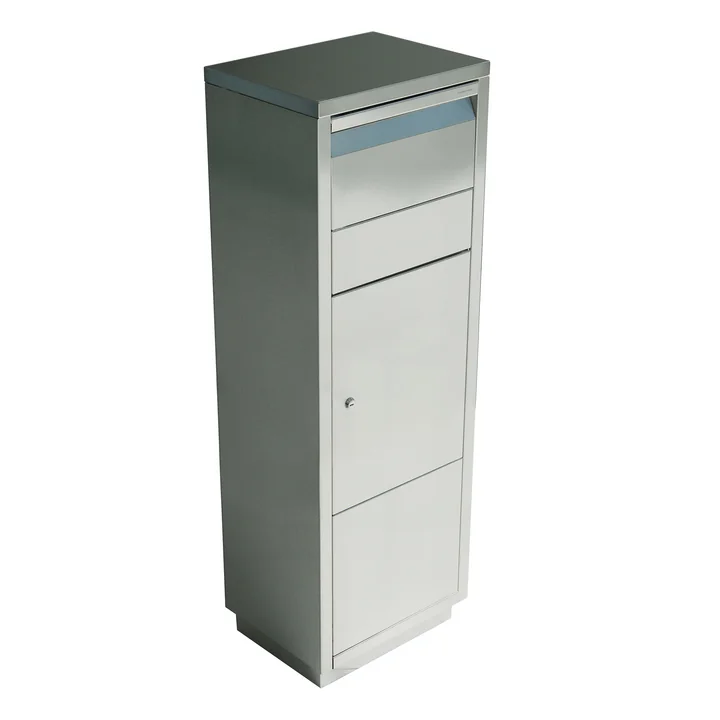 Het ontwerp van de straal - Briefwachter Staande Ovatie, roestvrij staal