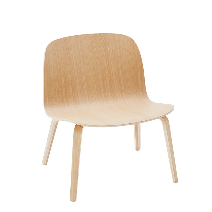 Visu Lounge Chair van Muuto in Eik