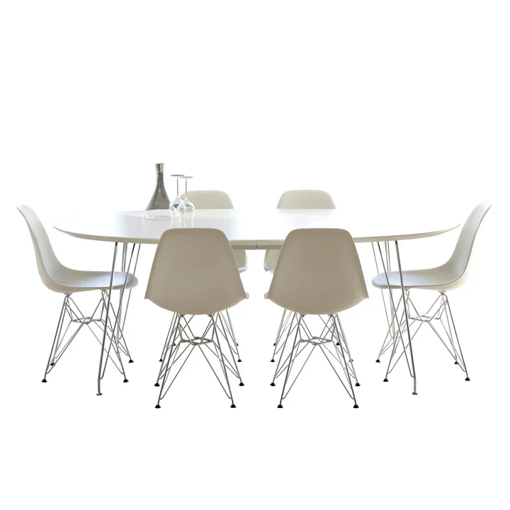 DK10 Eettafel van Andersen Furniture met frame van roestvrij staal