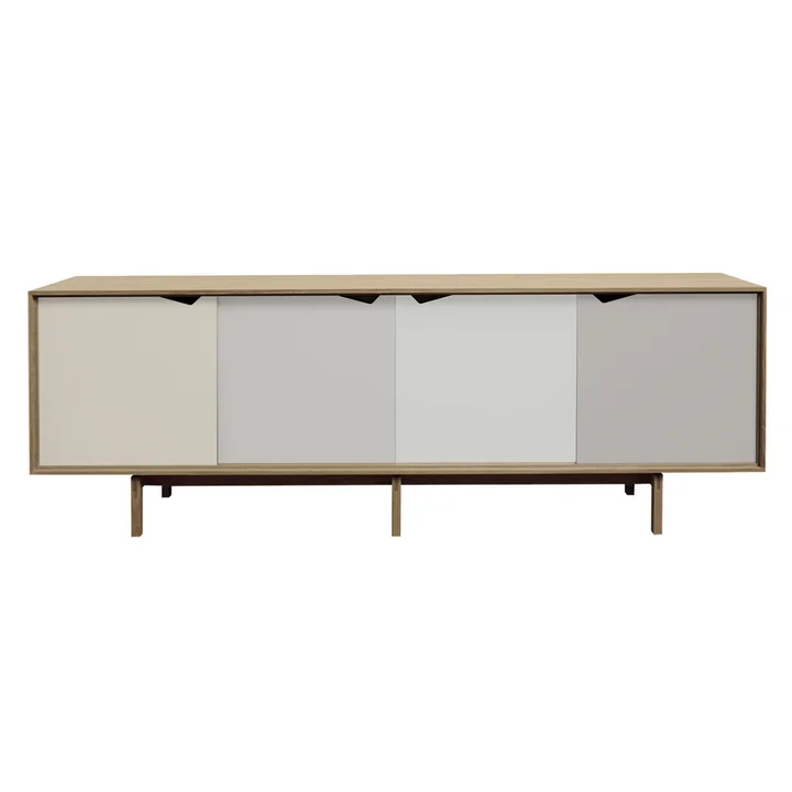S1 Sideboard van Andersen Furniture in geoliede eik (Doors Doeskin, Iron, Silver, Iron)